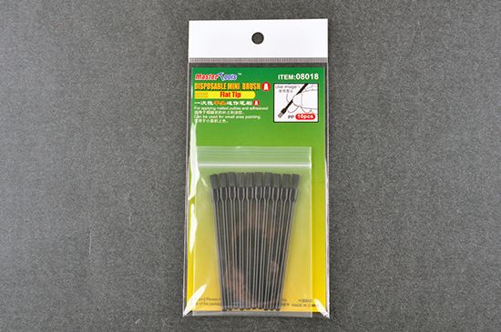 Master Tools Disposable Mini Flat Brush (10) - Click Image to Close