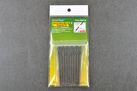 Master Tools Disposable Mini Diagonal Brush (10) - Click Image to Close