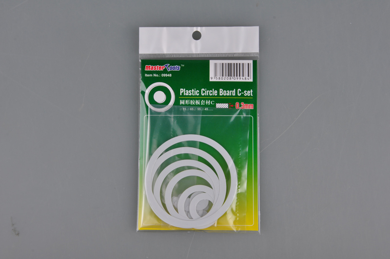 Master Tools Plastic Circle Board C-set - 0.3mm - Click Image to Close