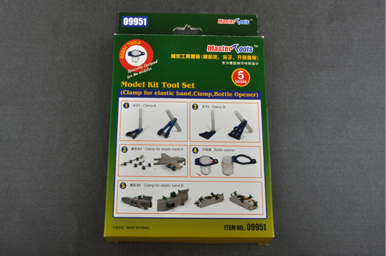 Master Tools Model Kit Tool Set (Clamp for elastic band, Clamp, - Click Image to Close