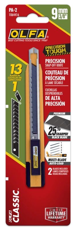 OLFA 9mm PA-2 Multi-Blade Auto-Lock Knife (1) - 6 Pack
