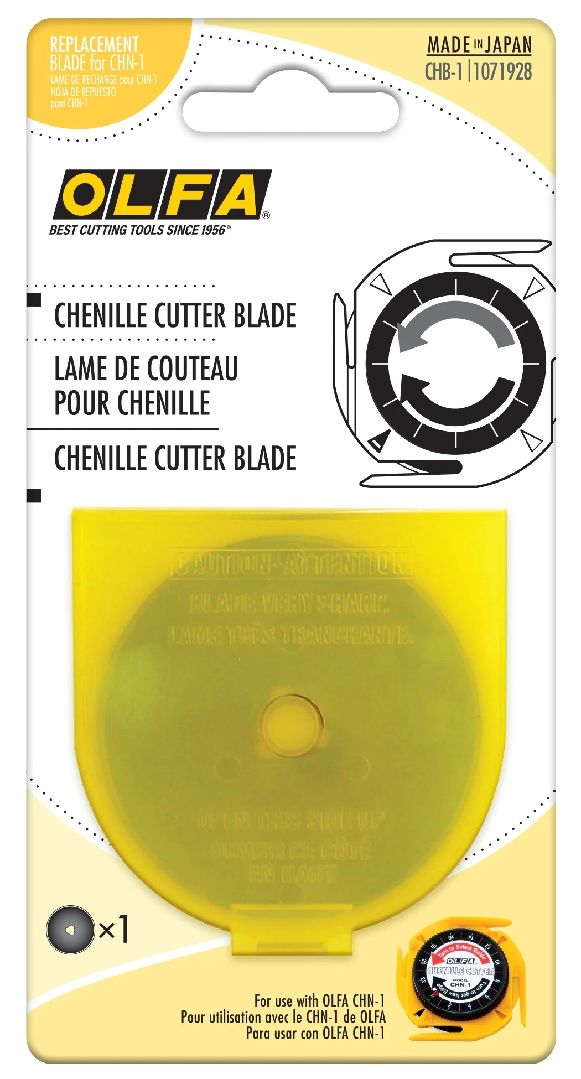 OLFA CHB-1 Chenille/Textile Blade (1) - 6 Pack - Click Image to Close