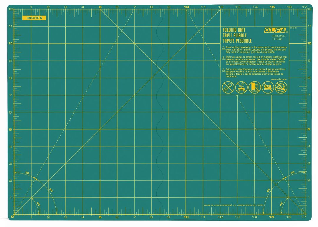 OLFA FCM-12x17" Folding Cutting Mat (1)