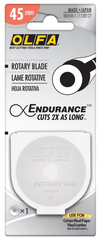 OLFA 45mm RB45H-1 Endurance Rotary Blade (1) - 6 Pack