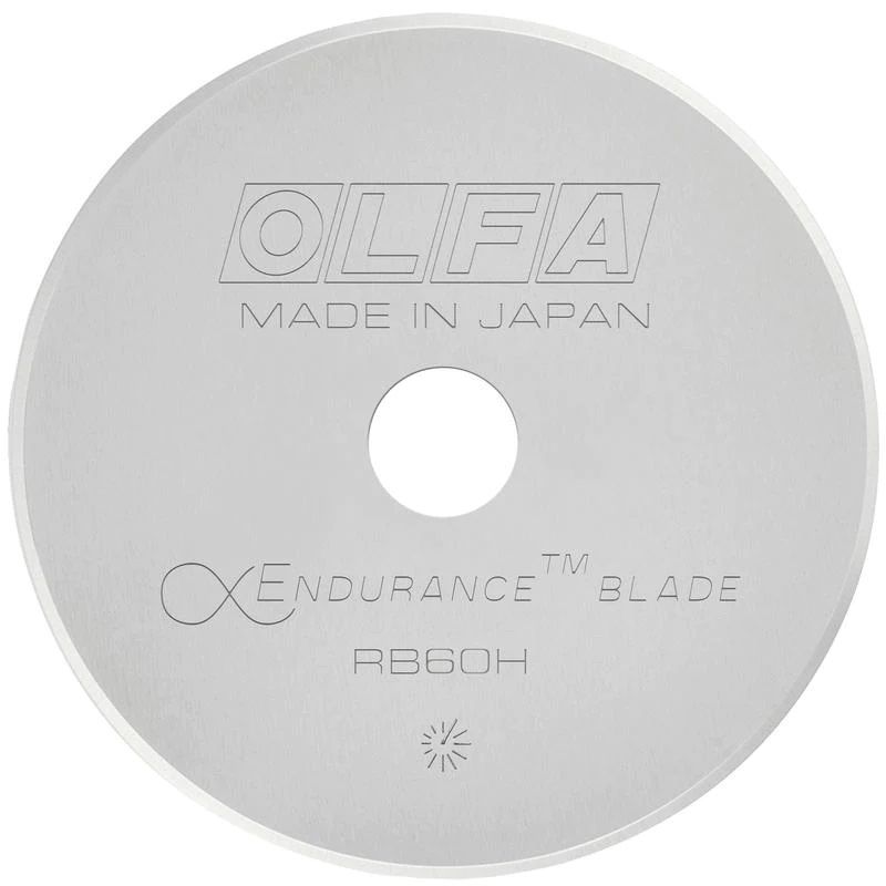 OLFA 60mm RB60H-1 Endurance Rotary Blade (1) - 3 Pack