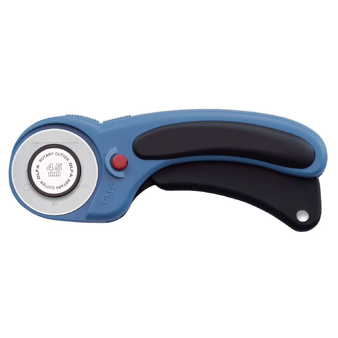 OLFA 45mm RTY-2/DX/PBL Ergonomic Rotary Cutter(1)Pacific Blu-6Pk