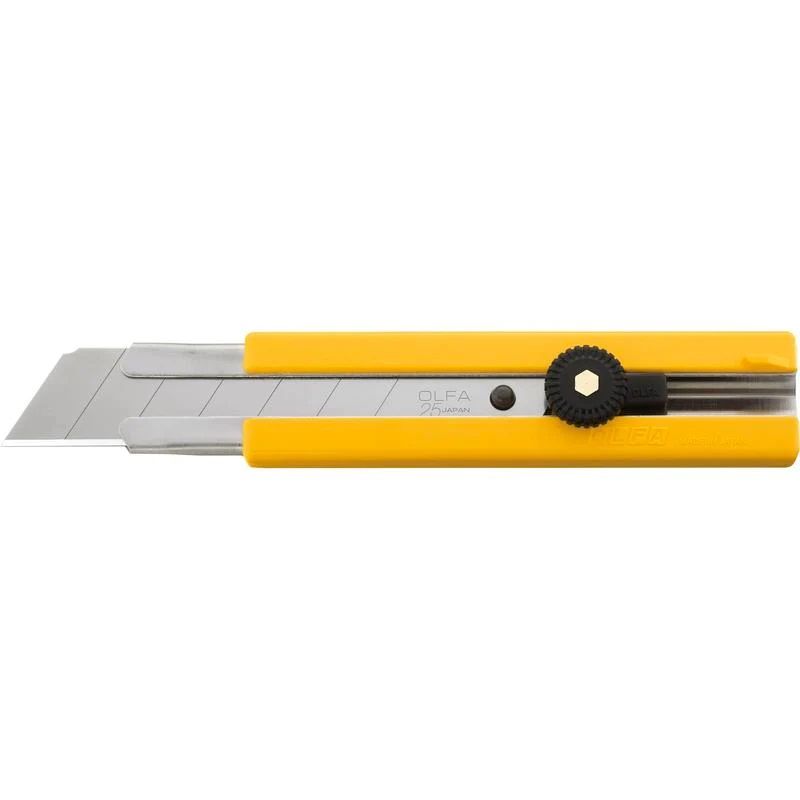 OLFA 25mm H-1 Rubber Inset Utility Knife (1)