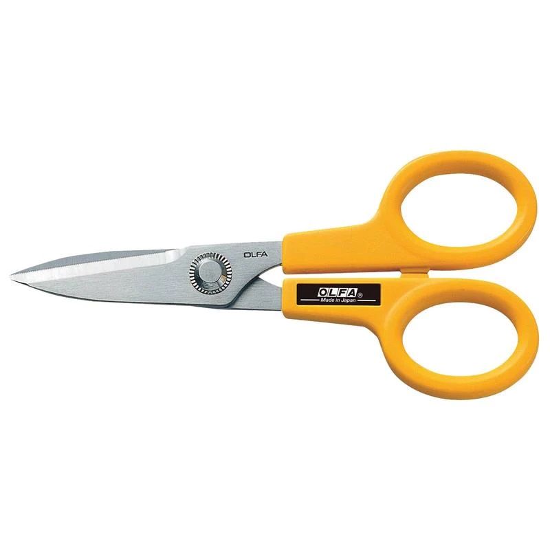 OLFA SCS-1 5" Serrated-Edge Stainless Steel Scissors (1)