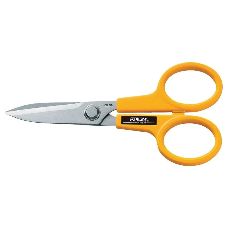 OLFA SCS-2 7" Serrated-Edge Stainless Steel Scissors (1)