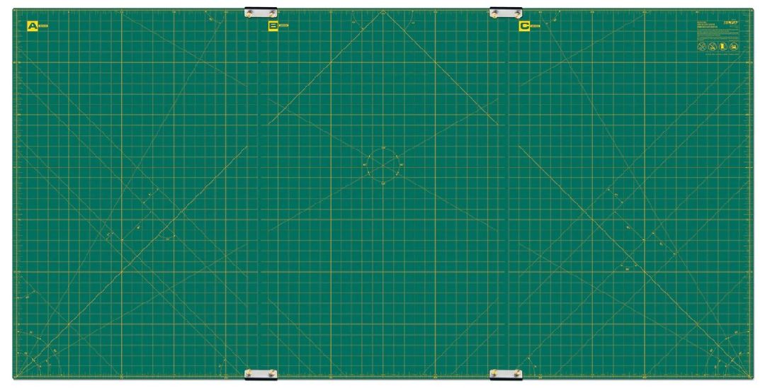 OLFA RM-CLIPS/3 35x70" Continuous Grid Rotary Mat Set (1)