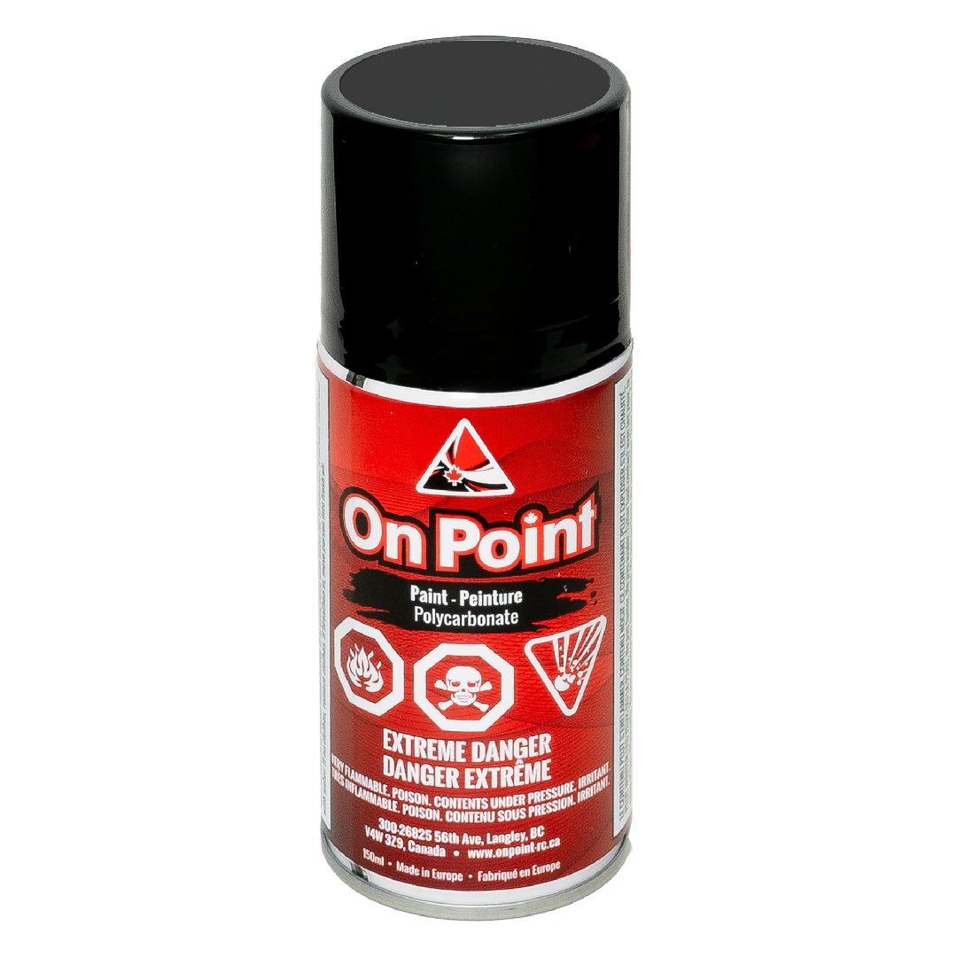 On Point 150ml RC Spray Paint - Metallic Black