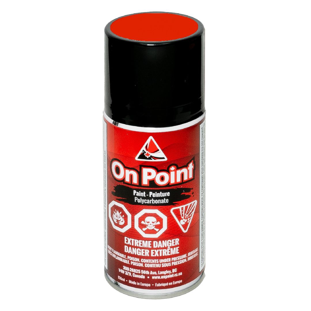 On Point 150ml RC Spray Paint - Fluorescent Red