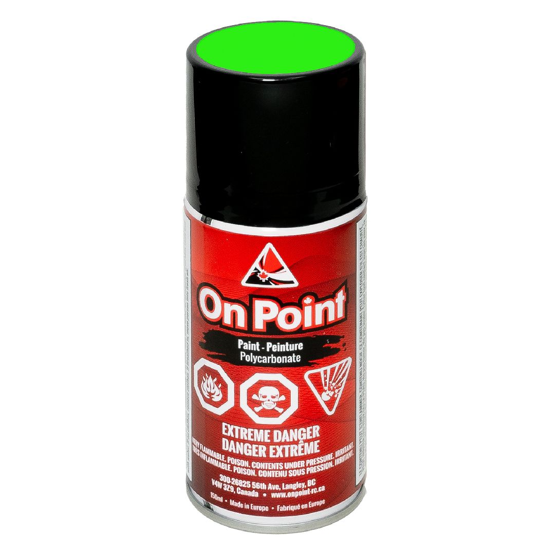 On Point 150ml RC Spray Paint - Fluorescent Green - Click Image to Close