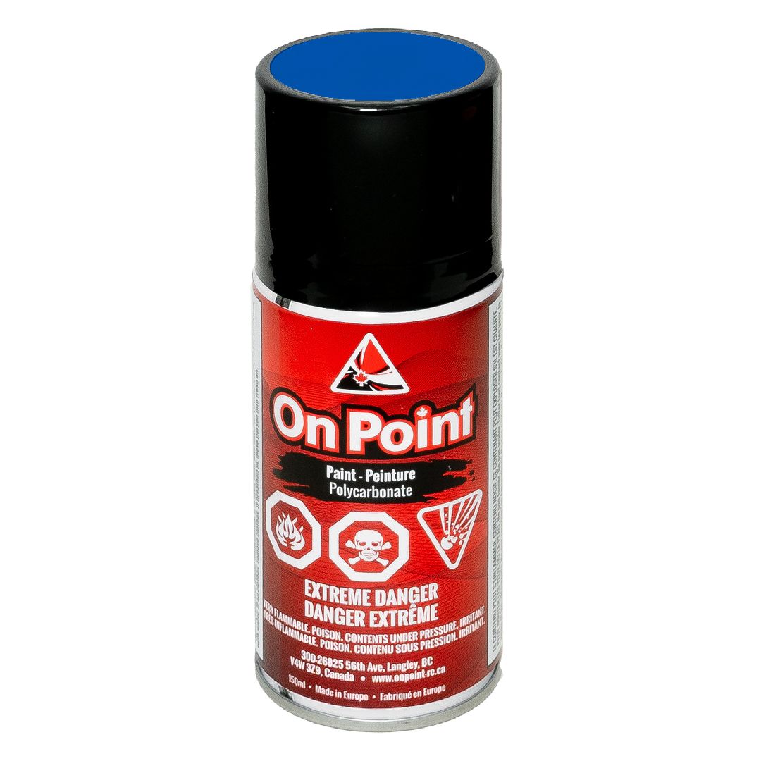 On Point 150ml RC Spray Paint - Fluorescent Blue - Click Image to Close