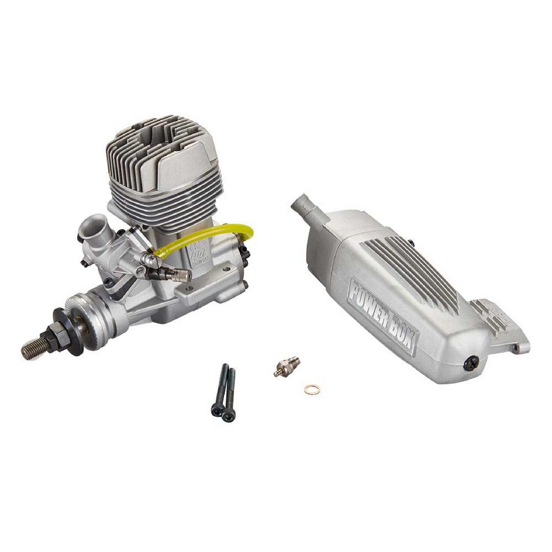 OS Engines 3A200 GGT15 15cc Gas/Glow Ignit 2Cycle Eng w/Muff