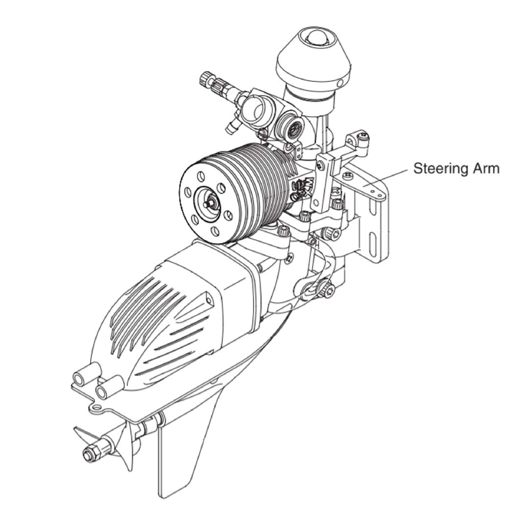OS Engines 23874500 Steering Arm 21XM