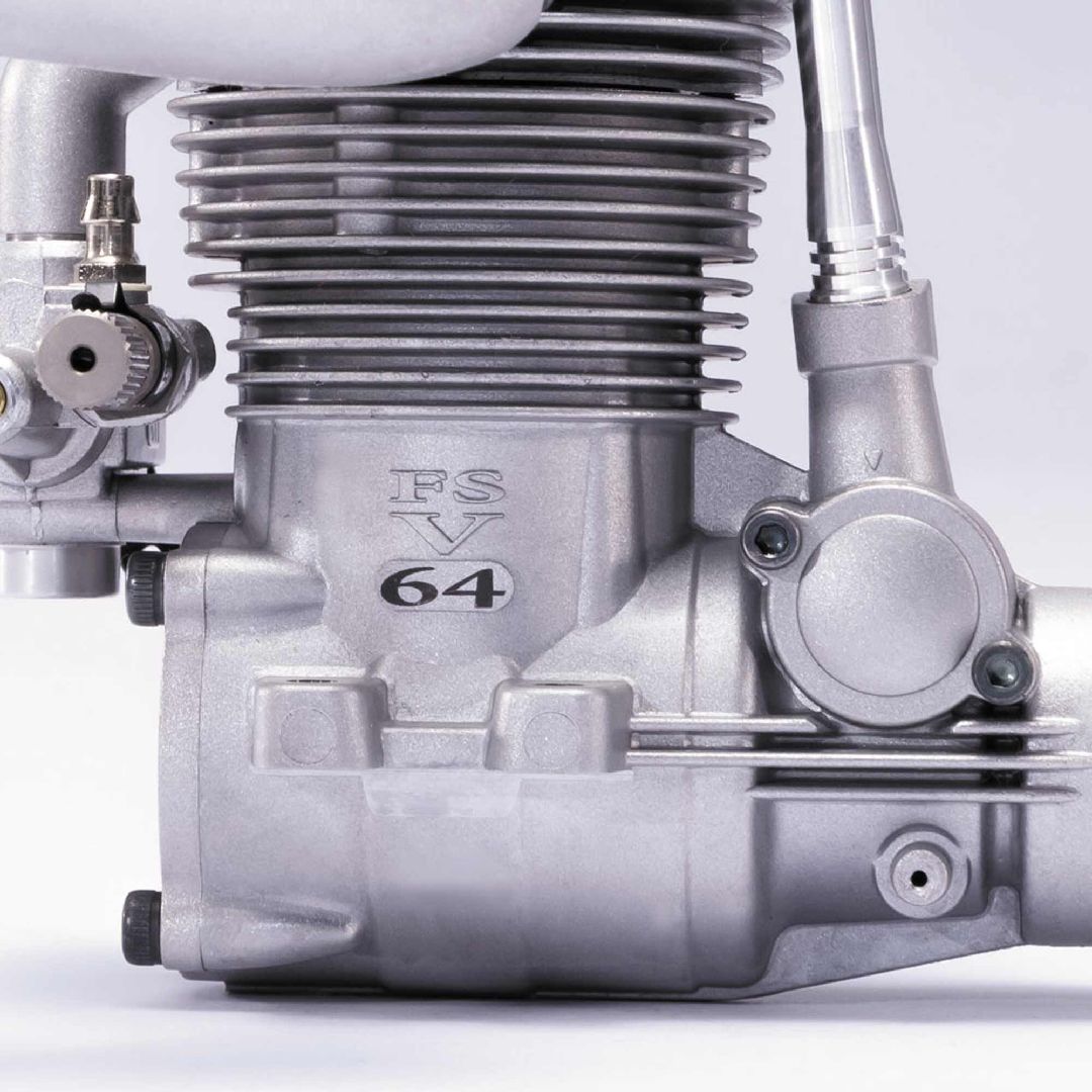 OS Engines 3AY00 O.S. FS-64V (61T2) W/F-4051 SILENCER