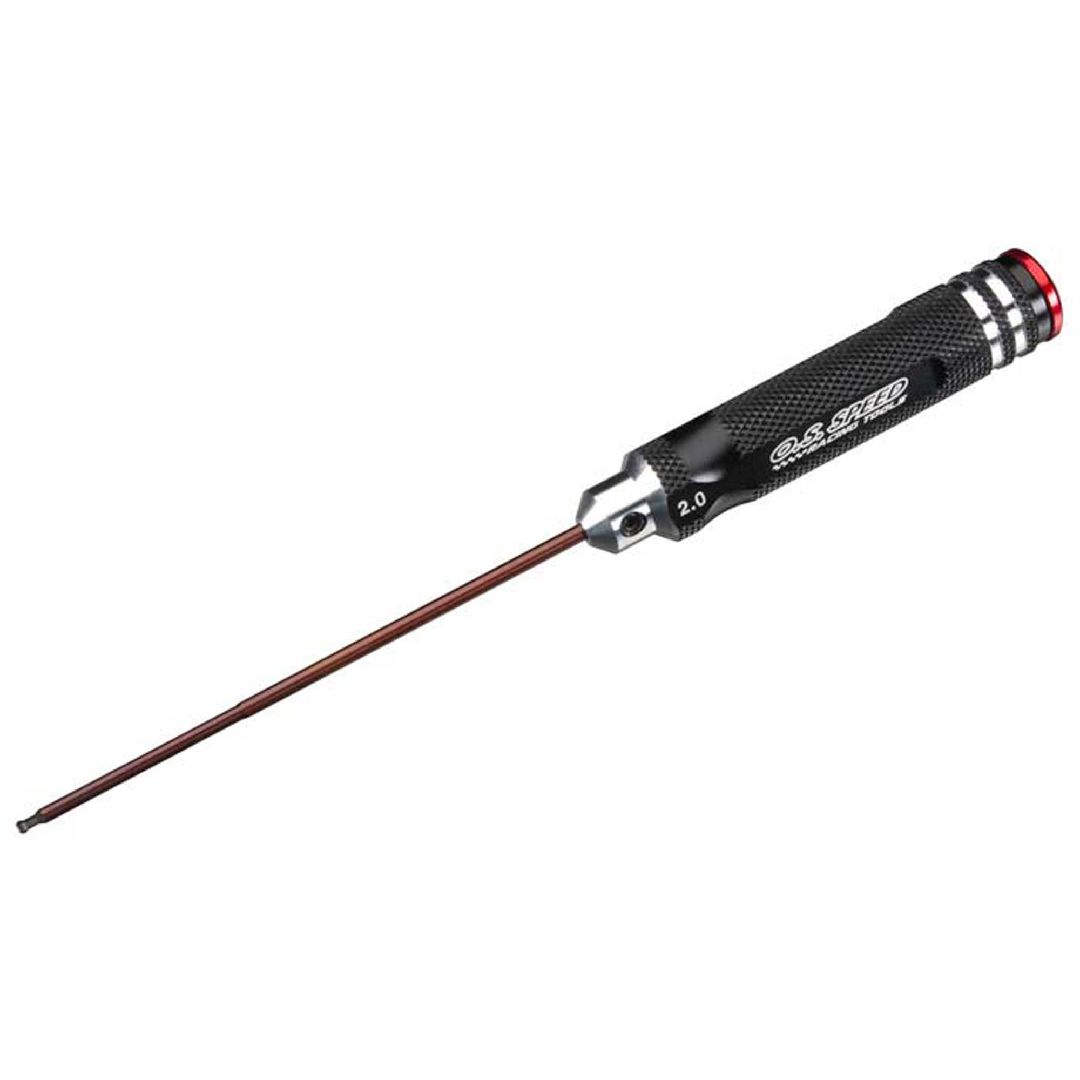 OS Engines 71411200 Speed Hex Wrench Ball Driver 2.0mm