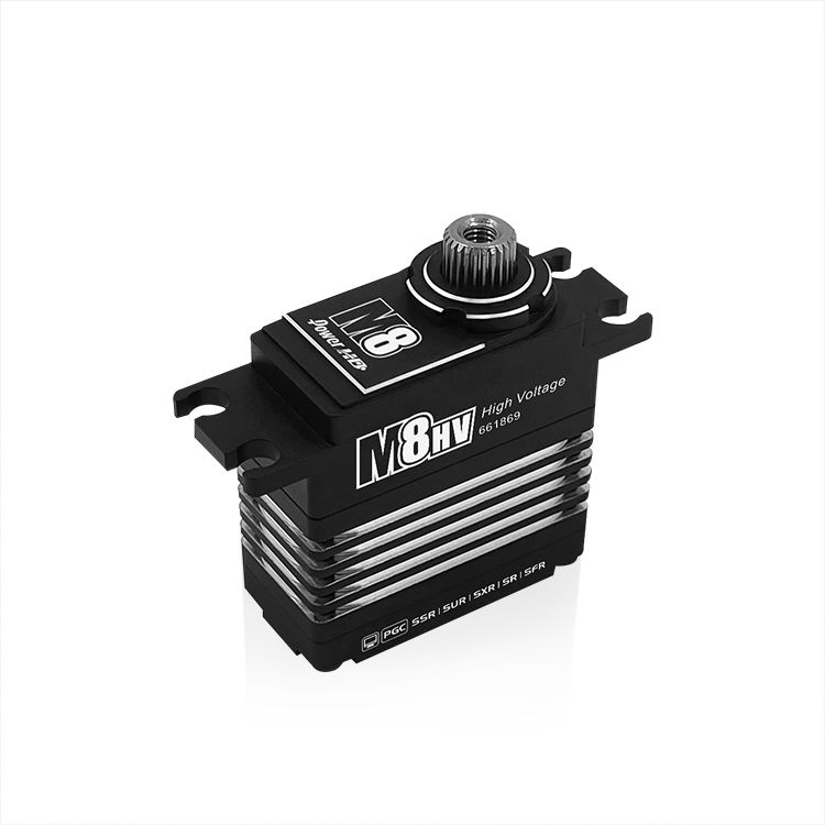 Power HD M8 Low Profile High Voltage Coreless Servo - 8.5KG 0.058 Sec @8.4V, Can Be Used in 1/12 Pan Car, RC Plane And Other Models