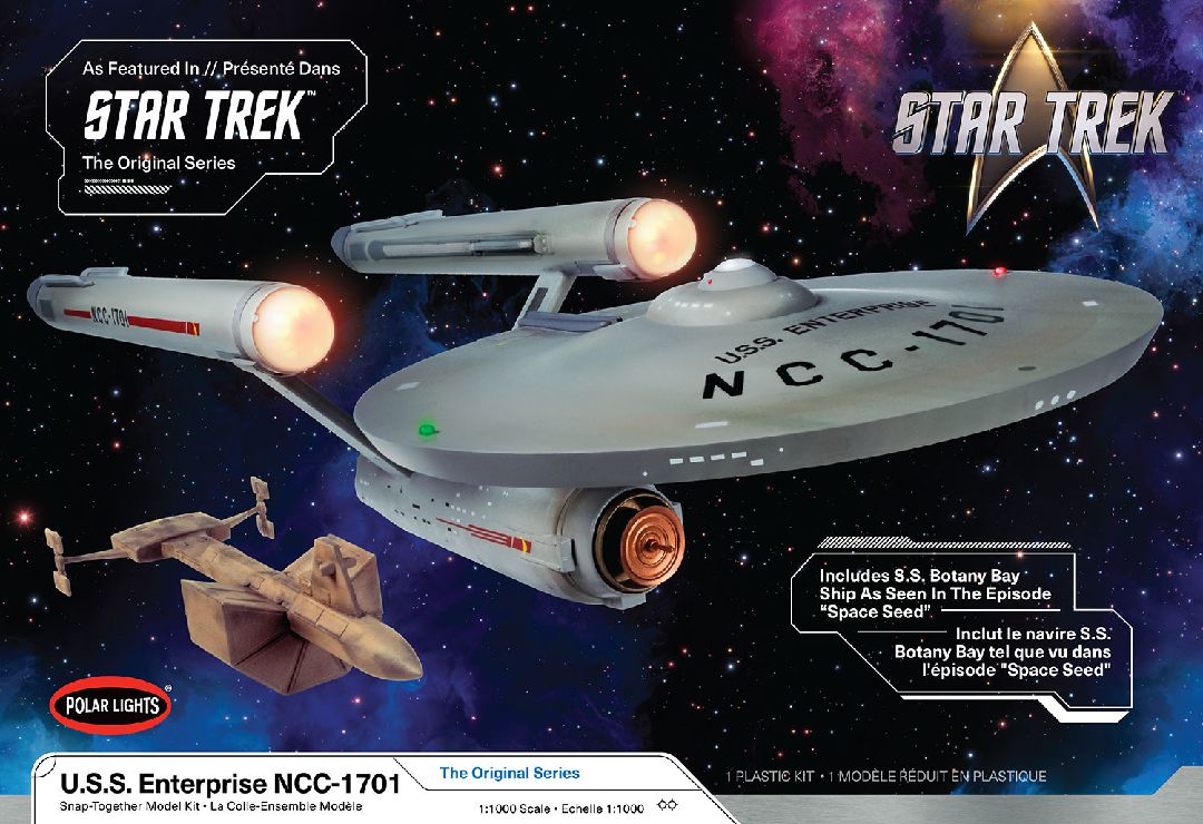 Polar Lights 1/1000 Star Trek: Original Series USS Enterprise - Click Image to Close