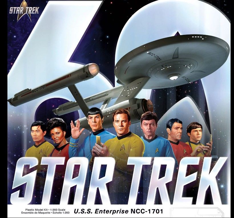 Polar Lights Star Trek The Original USS Enterprise 60th
