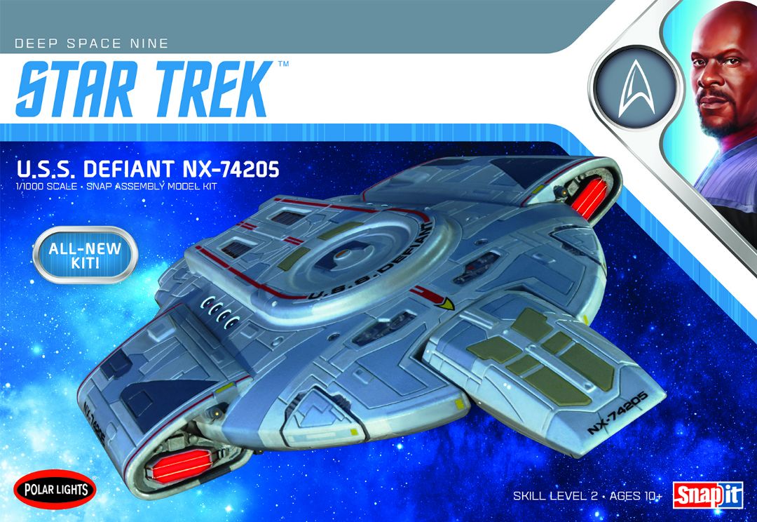 Polar Lights Star Trek U.S.S. Defiant 1/1000 Model Kit (Level 2) - Click Image to Close