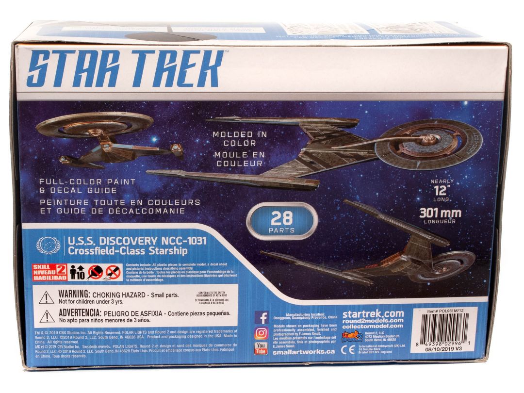 Polar Lights Star Trek U.S.S. Discovery 2T 1/2500 Model Kit (Le