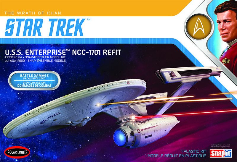 "Polar Lights Star Trek U.S.S. Enterprise Refit