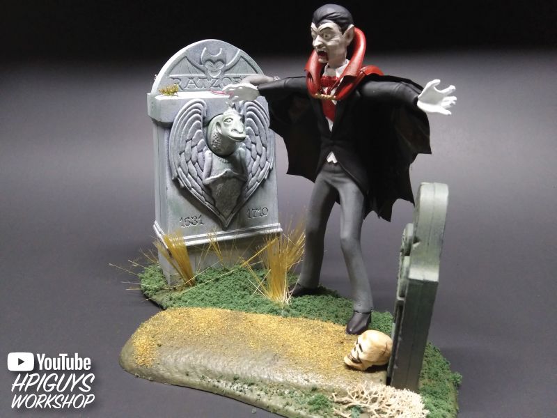 Polar Lights Haunted Manor: Flight of the Vampire 1/12 Model Kit - Click Image to Close