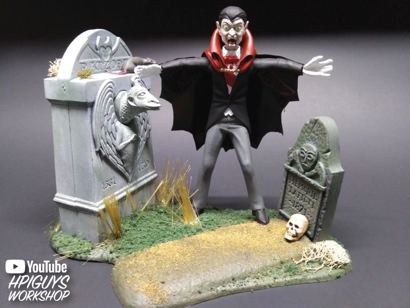 Polar Lights Haunted Manor: Flight of the Vampire 1/12 Model Kit - Click Image to Close