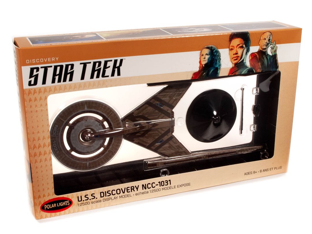 Polar Lights Star Trek Discovery USS Discovery Prebuilt Display - Click Image to Close