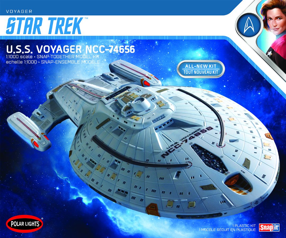 Polar Lights Star Trek U.S.S. Voyager (Snap) 2T 1/1000 (Level 2) - Click Image to Close