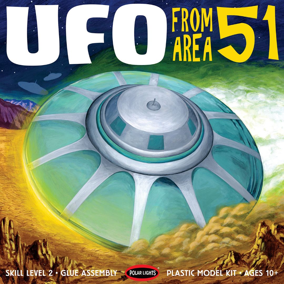 Polar Lights Area 51 UFO 1/48 Model Kit (Level 2)