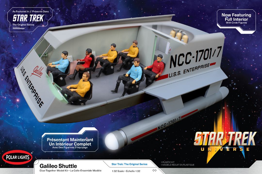 Polar Lights Galileo Shuttle w/Interior 2T 1/32 (Level 2) - Click Image to Close