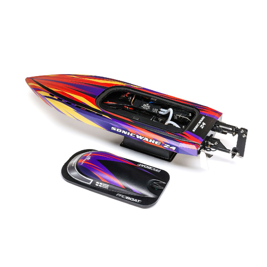 Pro Boat 24" Sonicwake Self-Right BLX Deep-V RTR (B&C Incl) Red