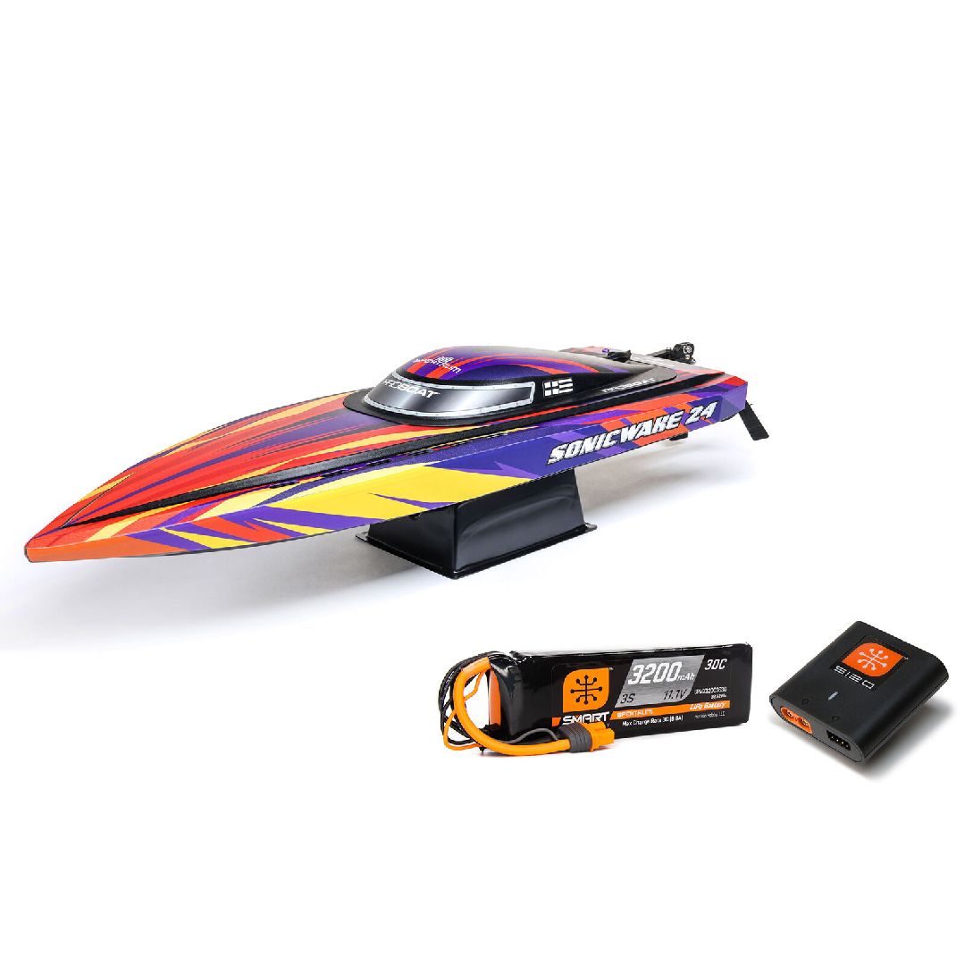 Pro Boat 24" Sonicwake Self-Right BLX Deep-V RTR (B&C Incl) Red