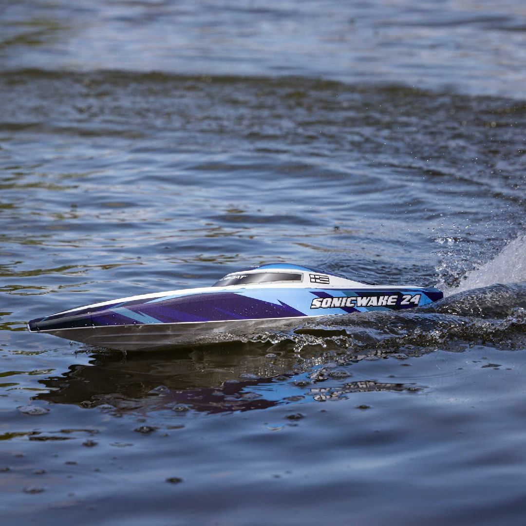 Pro Boat 24" Sonicwake Self-Right BLX Deep-V RTR (B&C Incl)Blue