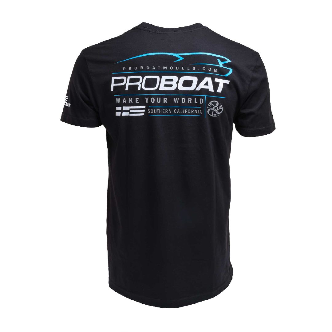 Pro Boat Wake T-Shirt Black - 3XL Pro Boat Wake T-Shirt Black - 3XL