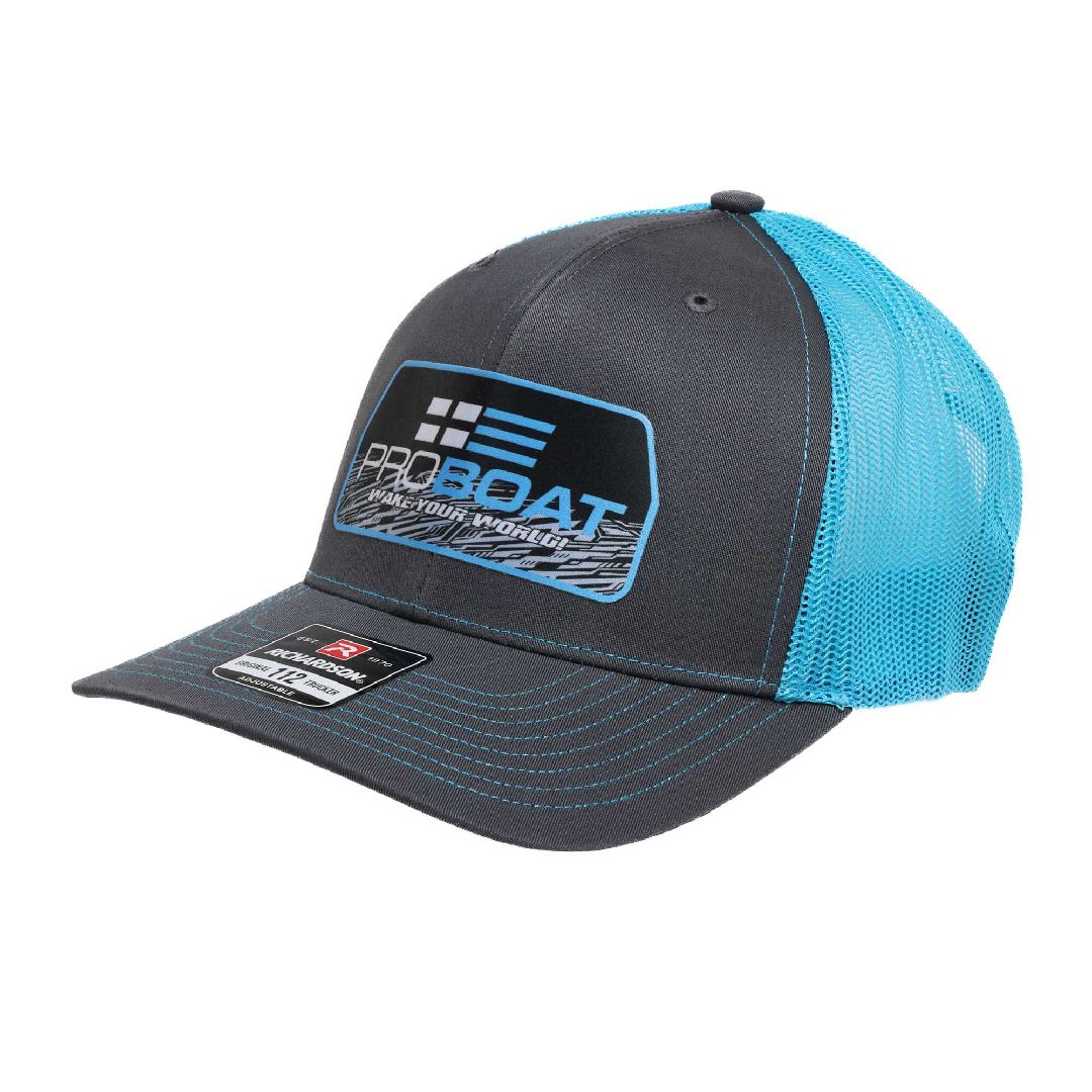 Pro Boat Charcoal/Neon Blue Snapback Hat