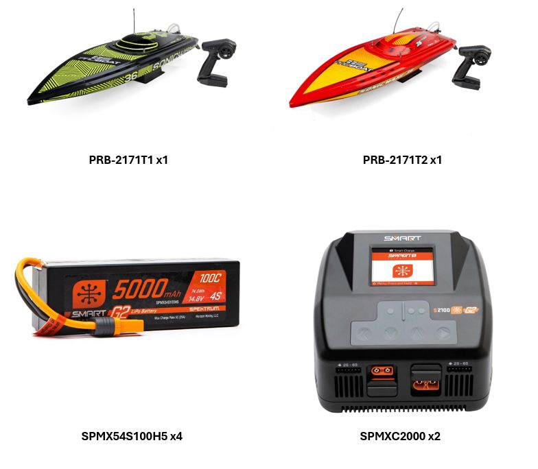 Pro Boat Sonicwake 36" V3, Self-Righting V-Hull RTR - PROMO