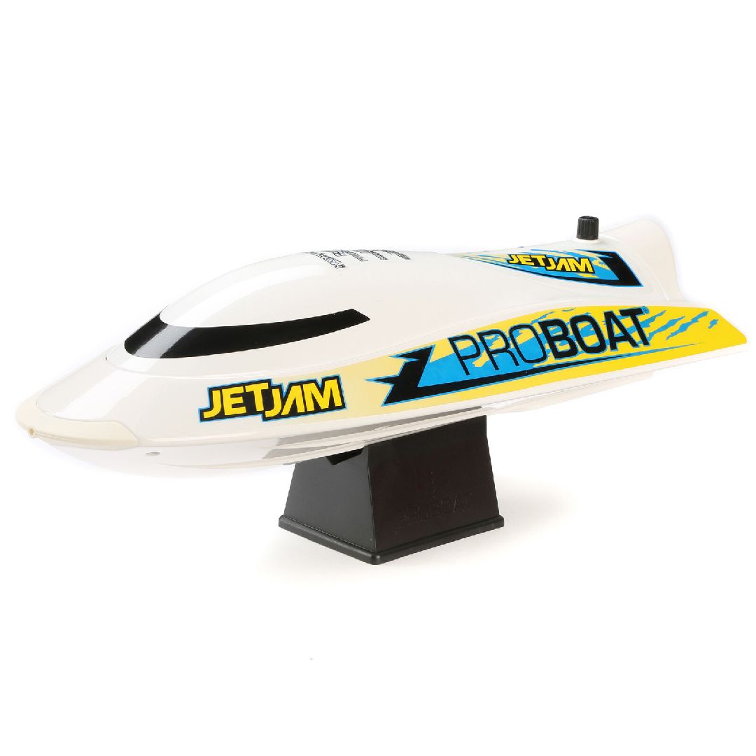 Pro Boat Jet Jam 12 Pool Racer, Brushed RTR - White (B&C Incl)
