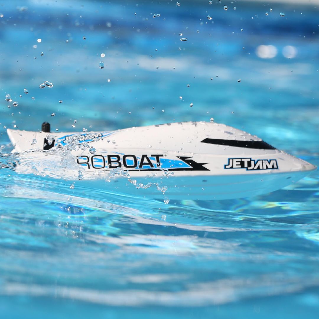 Pro Boat Jet Jam 12 Pool Racer, Brushed RTR - White (B&C Incl)