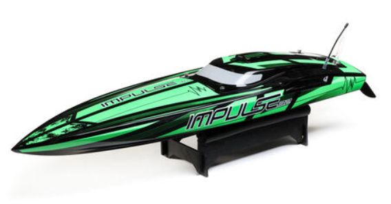 Pro Boat Impulse 32, Deep-V, Blx, Smart RTR - Black/Green