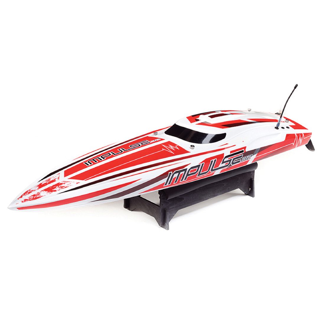 Pro Boat Impulse 32, Deep-V, Blx, Smart RTR - White/Red