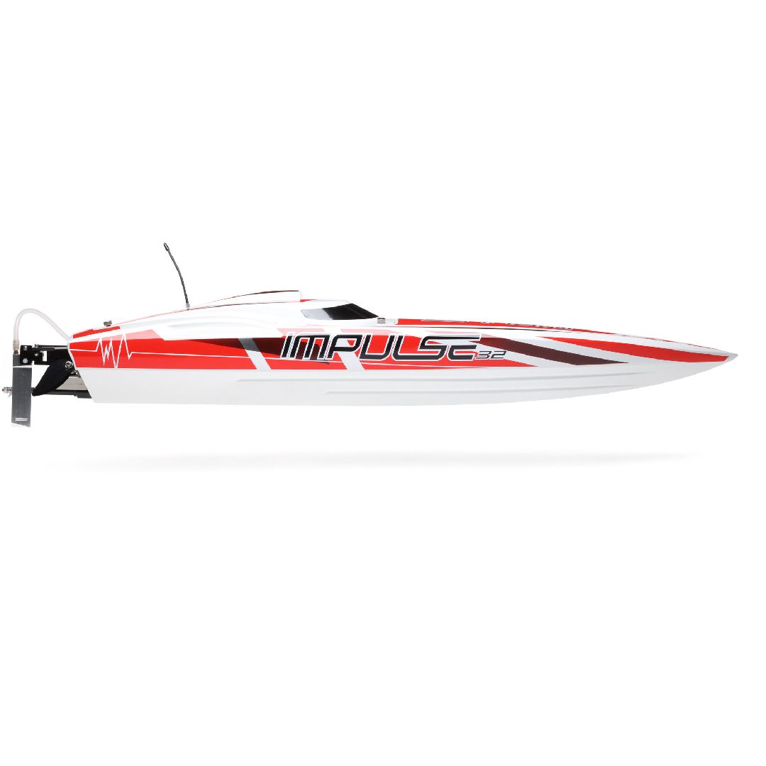 Pro Boat Impulse 32, Deep-V, Blx, Smart RTR - White/Red