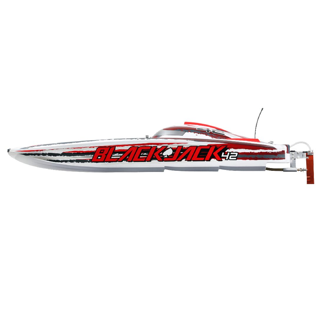 Pro Boat Blackjack 42-inch Brushless 8S Cat RTR - White/Red