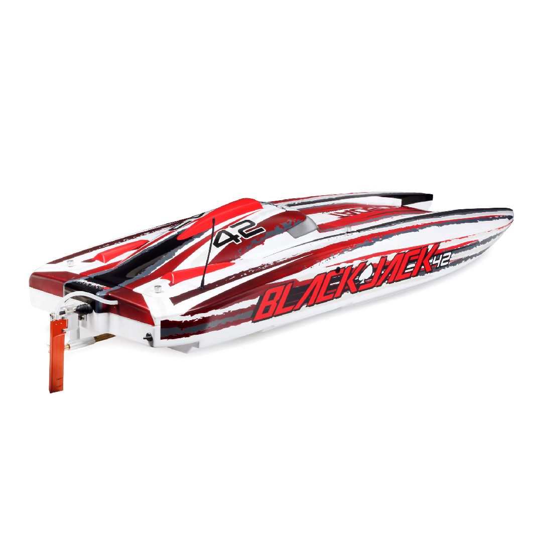 Pro Boat Blackjack 42-inch Brushless 8S Cat RTR - White/Red