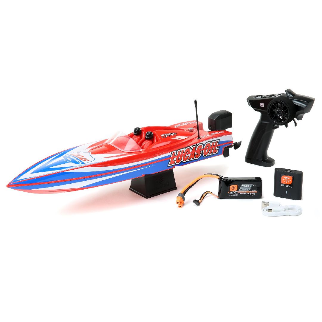 Pro Boat Lucas Oil 17 Power Race DeepV w/SMART Chg&Batt:RTR