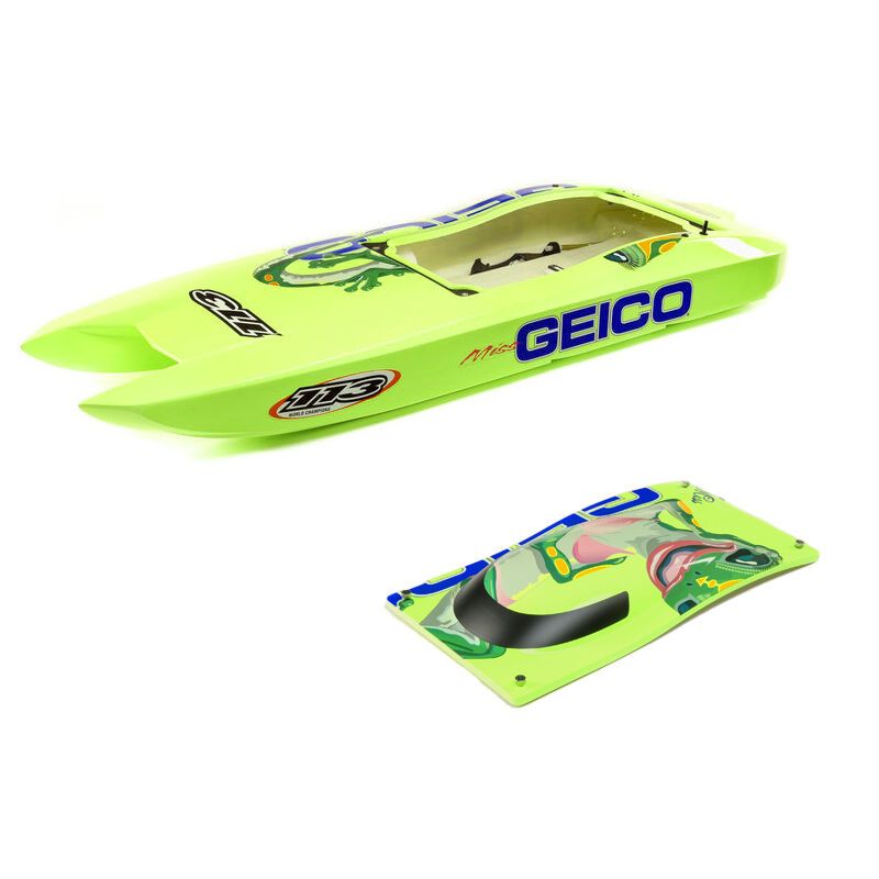 Pro Boat Hull and Canopy Set: 36-inch Miss Geico Pro Boat Hull and Canopy Set: 36-inch Miss Geico
