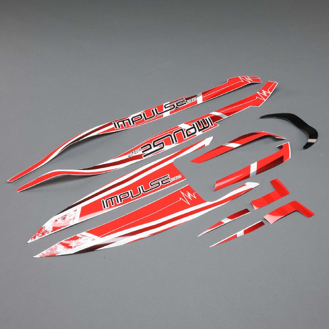 Pro Boat Decal Set White/Red: Impulse 32 Pro Boat Decal Set White/Red: Impulse 32